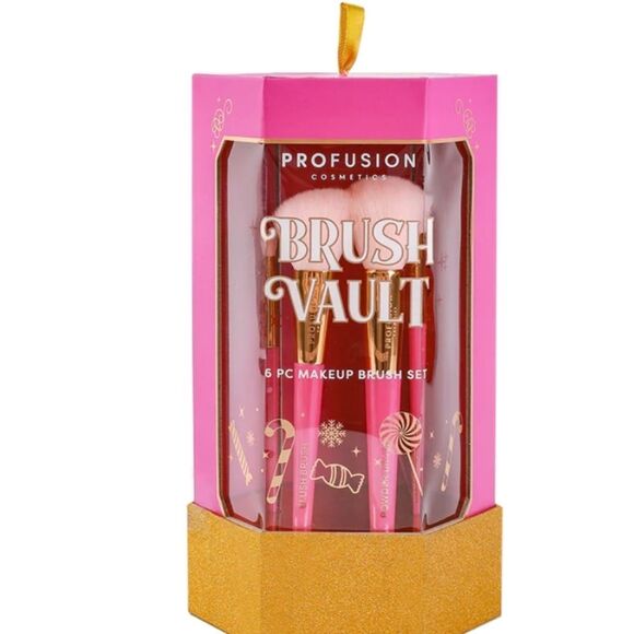 Profusion Cosmetics Brush Vault 6-PC Makeup Brush Set - Picture 2 of 6